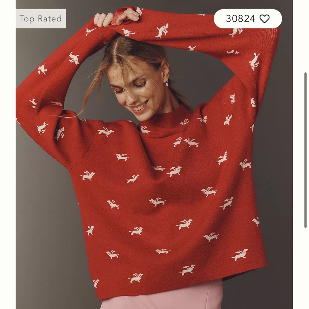 NWT! Carys Mock-Neck Sweater by Maeve